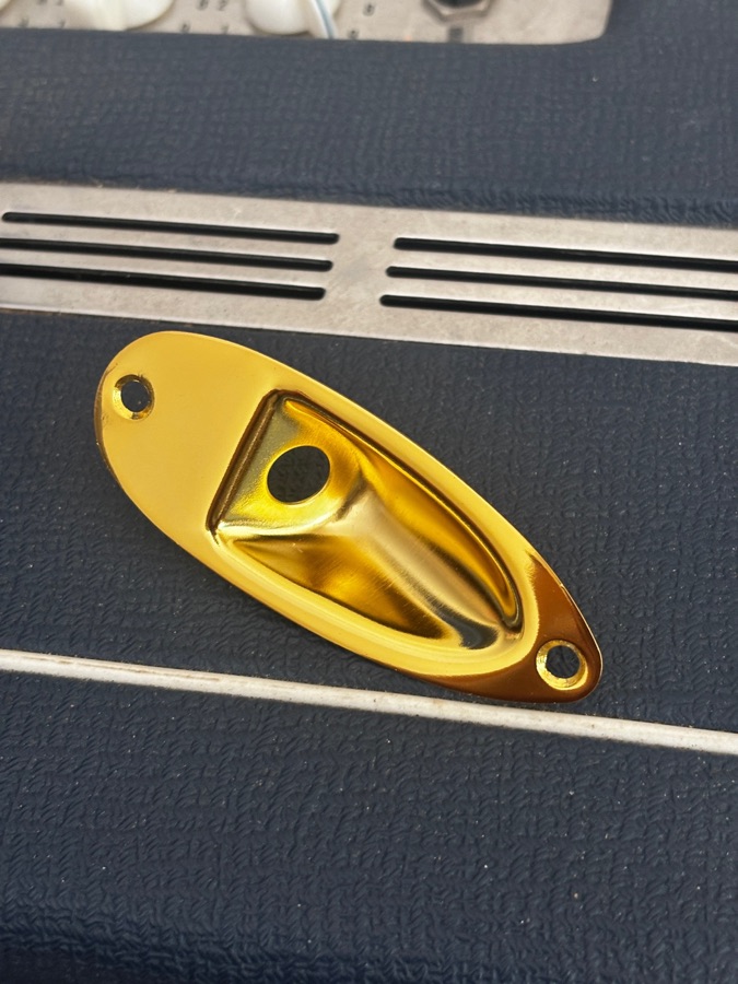 Porta Jack Stratocaster Dorado — foto 1 de 2, A.C.M.E. Guitar Parts